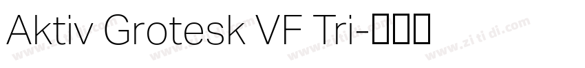 Aktiv Grotesk VF Tri字体转换